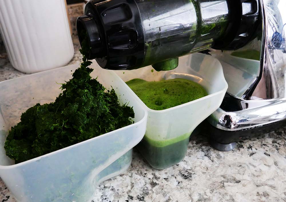 Green Juice and Omega MM900HDS Masticating Slow Juicer