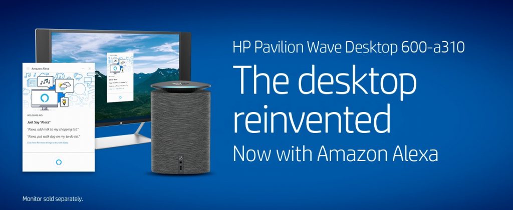 HP Pavilion Wave Compact Desktop Computer with Amazon Alexa The Desktop reinvented