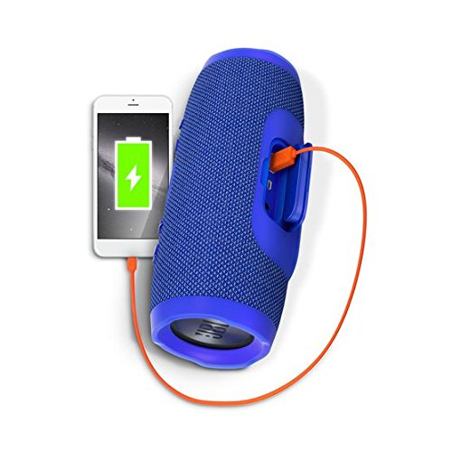 JBL Charge 3 Portable Bluetooth Speaker (Blue Charging) | Superior Digital News