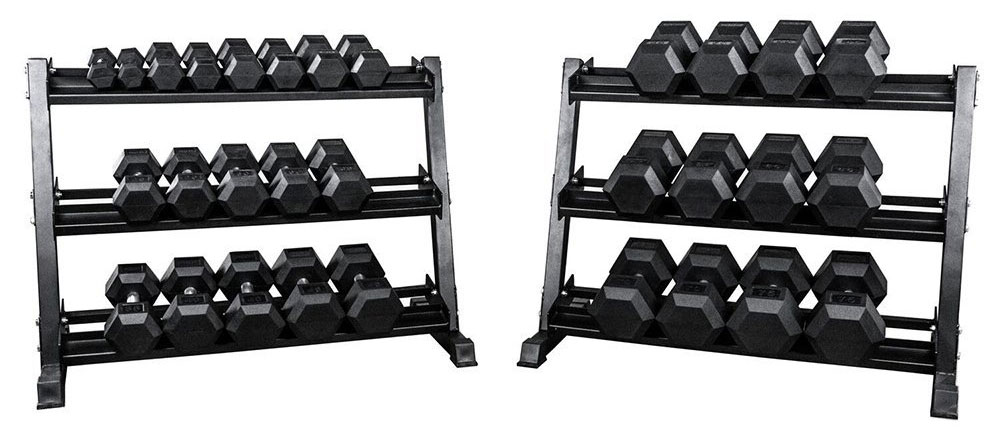 Rep Fitness Rep 5 75 lb Rubber Hex Dumbbell Set