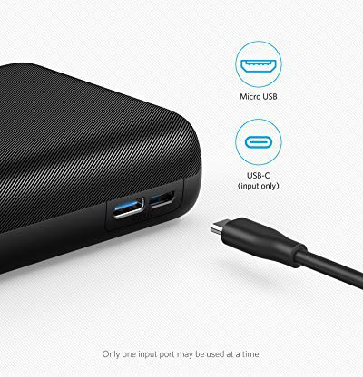 Superior Digital News - Anker PowerCore 20,000mAh Portable Charger - Ultra-High Capacity - 4.8A Output - Dual Input (Micro USB & USB Type-C) -