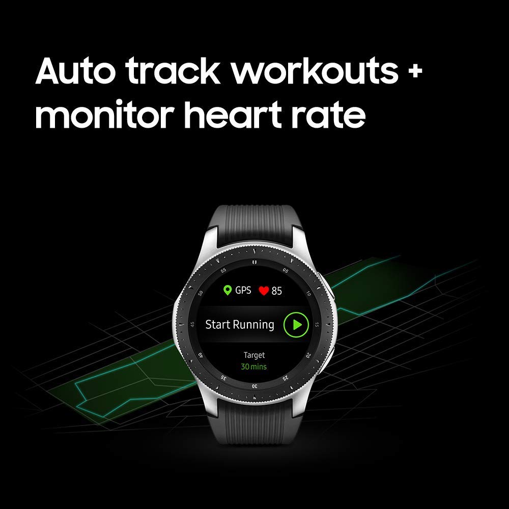 Superior Digital News - Samsung Galaxy Watch - Smartwatch - Sterling Silver (46mm) - Track Workouts