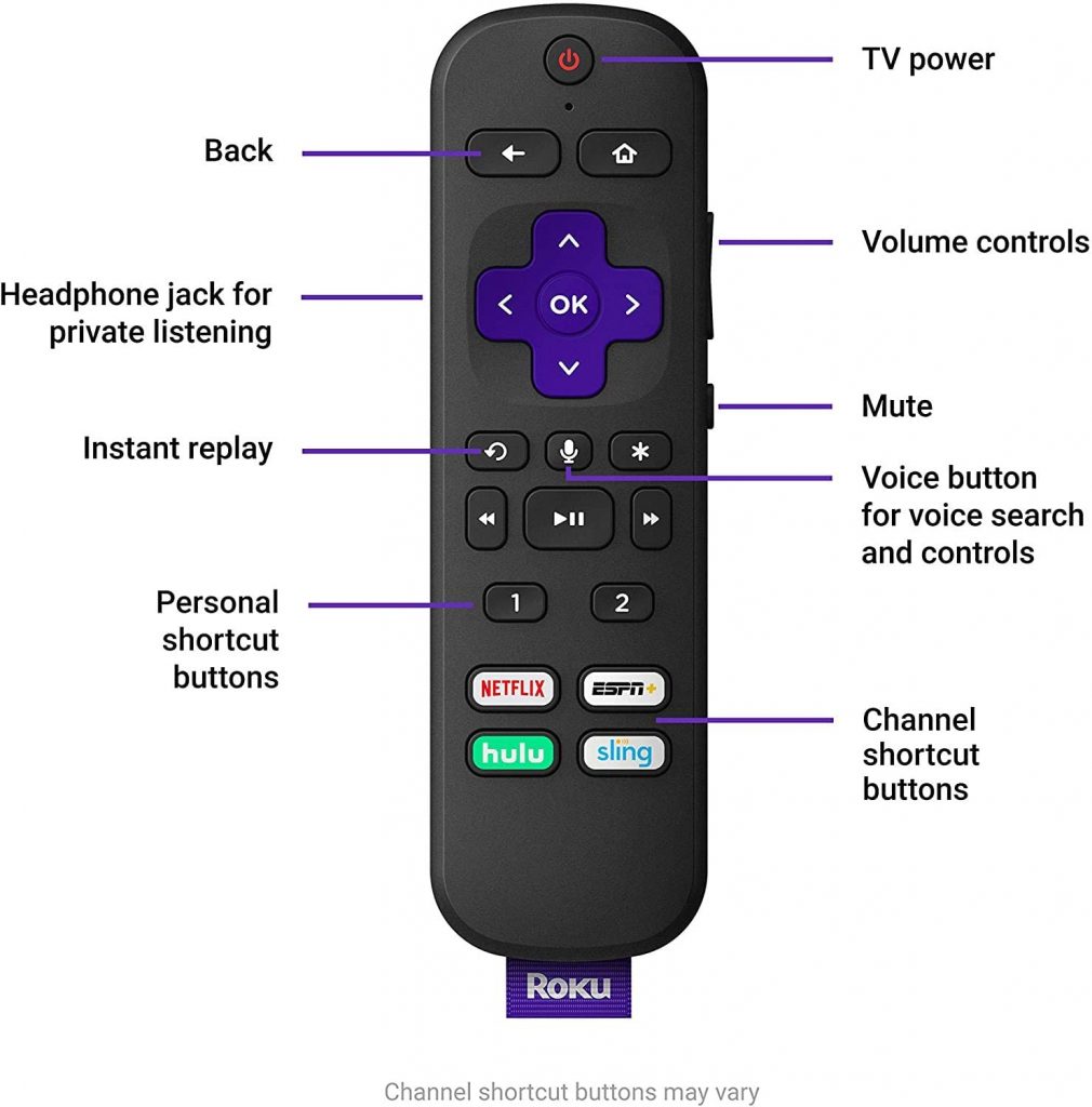 Roku Ultra Streaming Media Player Remote