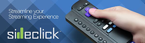 SideClick Universal Remote Attachment for Roku Streaming Media Players