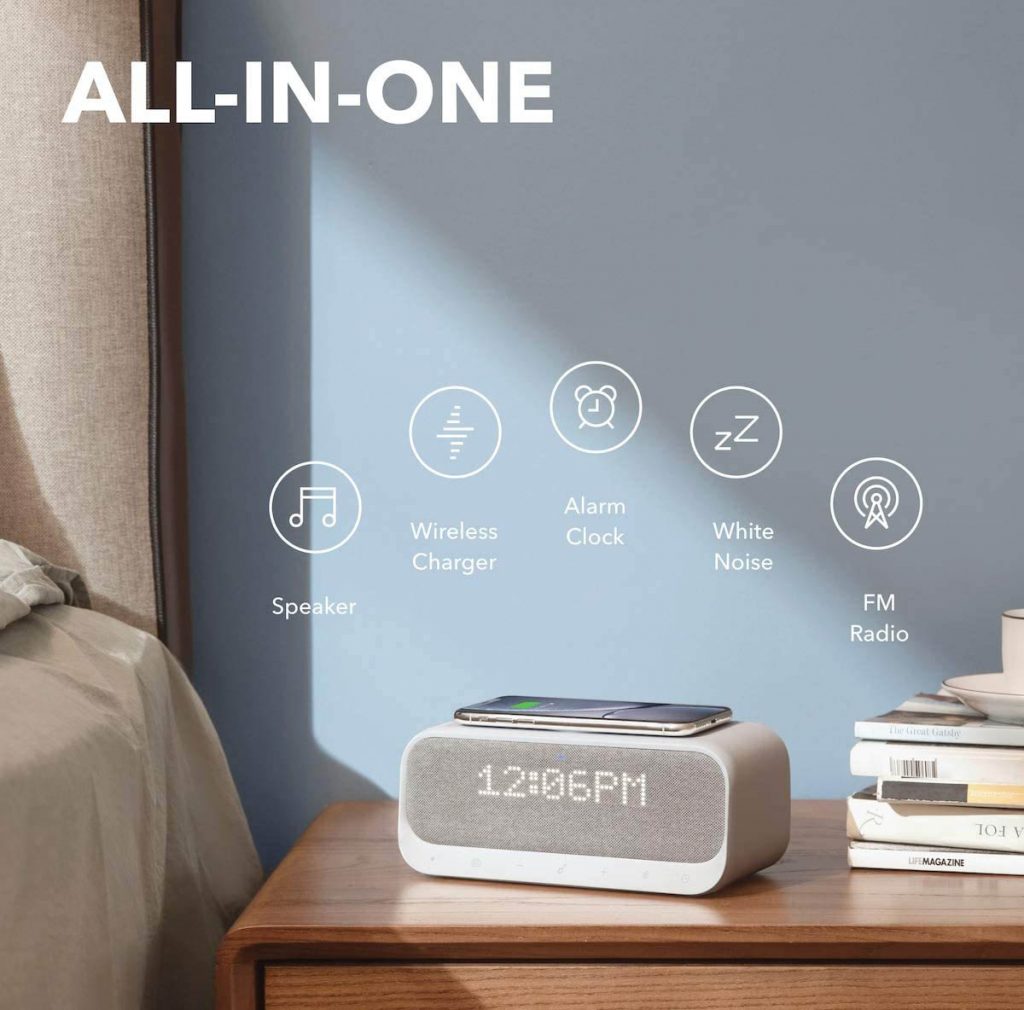 Anker Soundcore Wakey Bluetooth Speaker with Wireless Charger