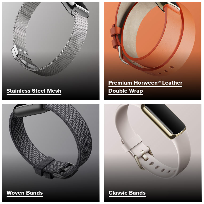 Fitbit Luxe Replacement Band Options