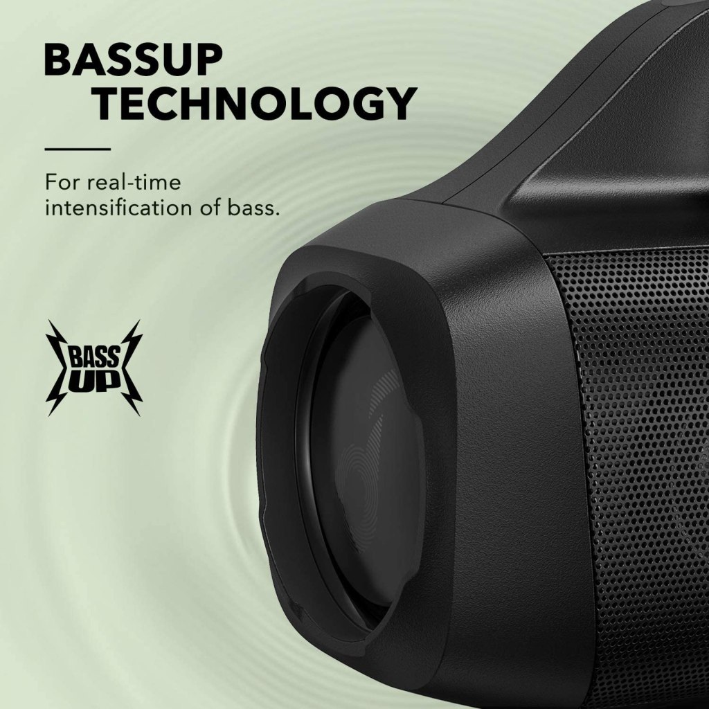 Anker Soundcore Motion Boom - Best Bluetooth Speaker Under $100 Dual Passive Radiators