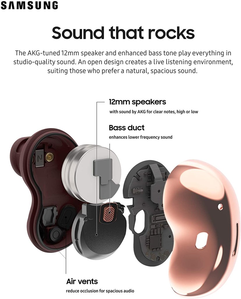 Samsung Galaxy Buds Live - 12 mm Drivers