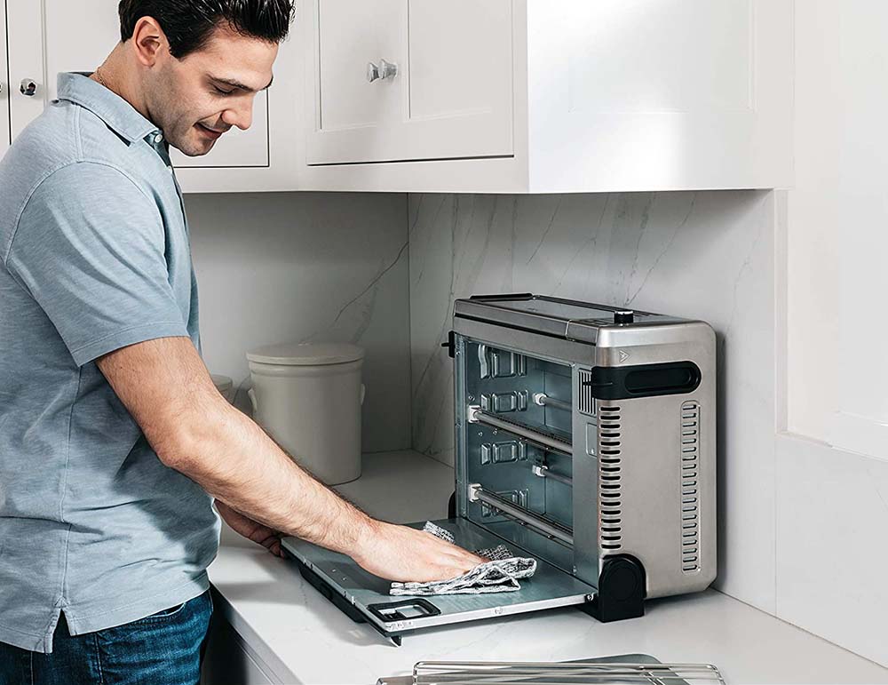 Ninja SP101 Foodi Toaster Oven - Flip-Open Bottom Panel