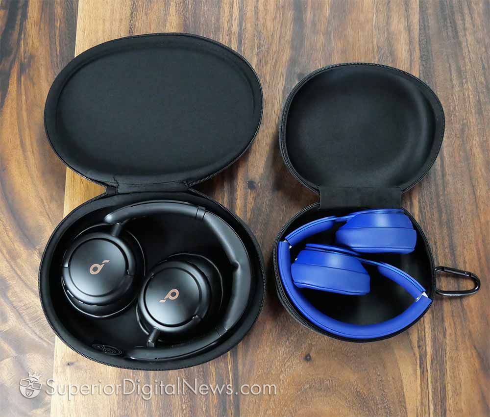 Anker Soundcore Life Q30 vs Beats Solo Pro - Folding Style and Travel Cases