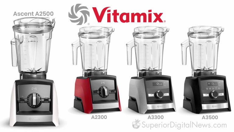 Vitamix Ascent Smart Blenders - A2300, A2500, A3300, and A3500