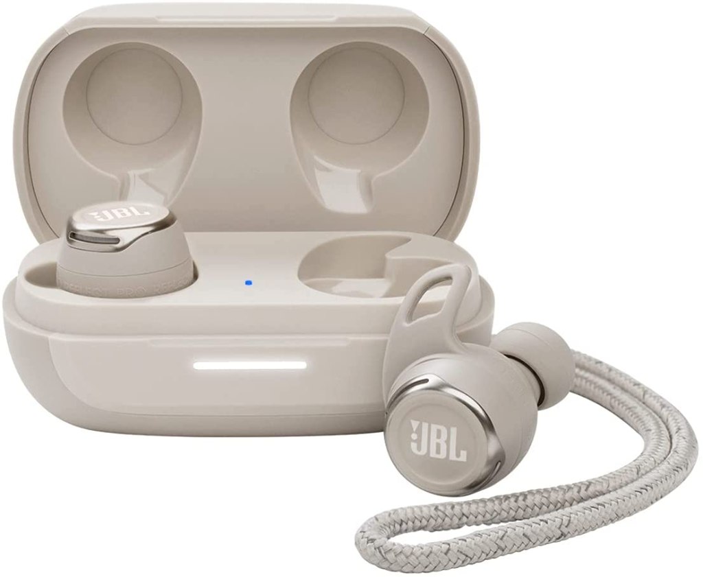 JBL Reflect Flow Pro and Charging Case - White