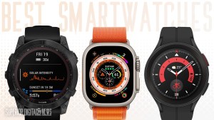 image of an Apple Watch Ultra, Samsung Galaxy Watch5, and Garmin Fenix 7 GPS Smartwatch