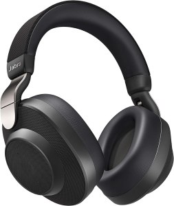 image of the titanium black Jabra Elite 85H over ear headphones